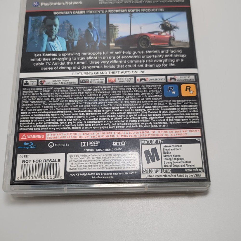 PS3 Grand Theft Auto Video Game - Picture 3 of 3